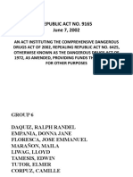 Republic Act No. 9165 June 7, 2002