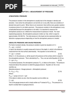 Chapter 2: Measurement of Pressure