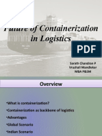 Future of Containerization in Logistics: Sarath Chandran P Vrushali Mandlekar Mba P&SM