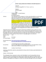 Suicidal Ideation Among Adolescents in Relation To Recal