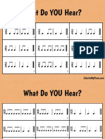 What Do YOU Hear - Rhythm Patterns