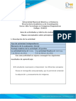 Guía de Actividades y Rúbrica de Evaluación - Unidad 1 - Fase 1 - Elaborar Mapas Mentales Sobre Principios Físicos en TC