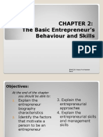 The Basic Entrepreneur's Behaviour and Skills