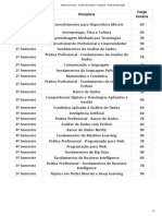 Matriz Curricular - Análise de Dados - Claretiano - Rede de Educação