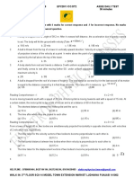 Questions Are Single Answer Type With 4 Marks For Correct Response and - 1 For Incorrect Response. No Marks Will Be Deducted For Unanswered Question