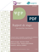 Rapport de Stage: Very Good Plan / Very Good Box
