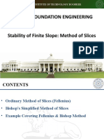 Cen-306: Foundation Engineering Stability of Finite Slope: Method of Slices