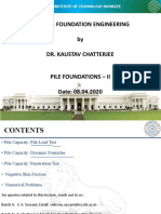 Cen-306: Foundation Engineering by Dr. Kaustav Chatterjee: Indian Institute of Technology Roorkee