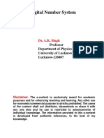 Digital Number System: Dr. A.K. Singh
