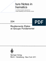 Revêtements Etales et Groupe Fondamental (1971) by Alexandre Grothendieck