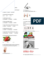 Soal Tematik Untuk Kelas 1 SD Untuk Ulan