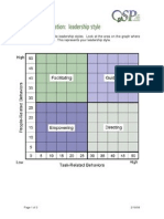 Leadership Style Score Interpretation