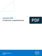 Latitude 14 3410 Laptop Owners Manual2 Es MX