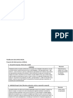 Planificación diaria para nivel inicial sobre el árbol precioso