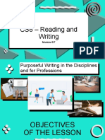 CS8 - Reading and Writing: Module 6/7