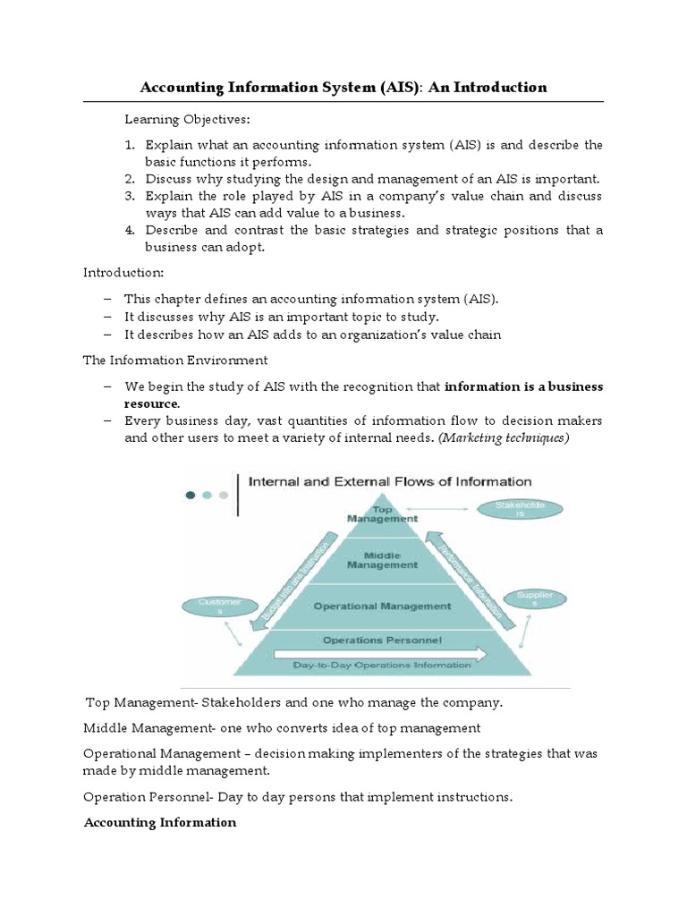 Understanding the Role and Value of Accounting Information Systems in ...