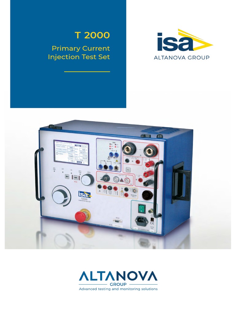 Primary Current Injection Test Set PDF