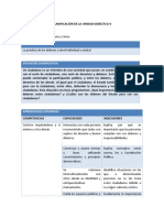 FCC - Planificación Unidad 5 - 1er Grado