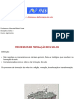 Aula 4. Processos de Formação Do Solo