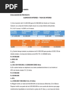 Taller 1 Matematica Financiera | PDF | Finanzas Matemáticas | Interés
