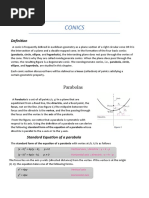 Conics: Parabolas