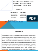 Iot Based Interactive Renewable Hybrid Energy Management System and Alert Using SMS