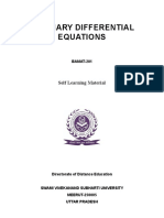 Ordinary Differential Equations - BAMAT-201