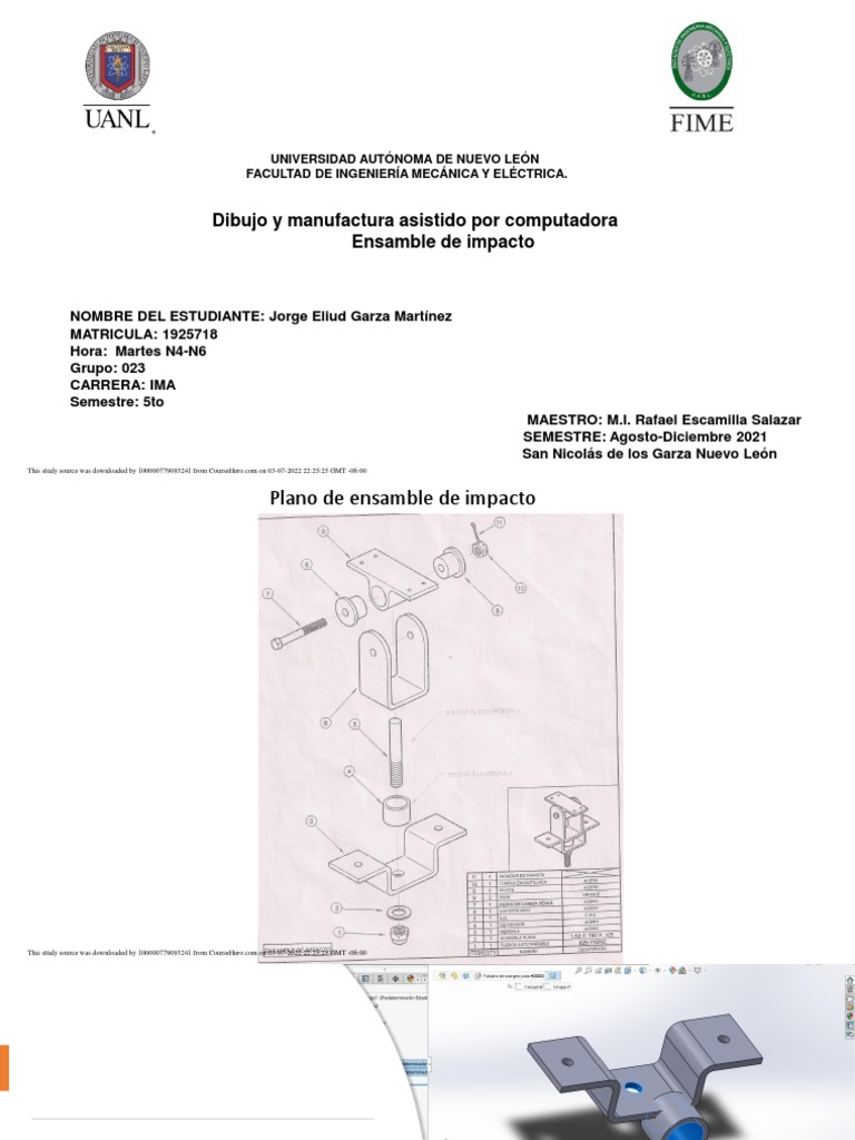 Plano de Ensamble de Impacto | PDF