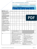 Credit Card/-I or Personal Financing/-I Checklist