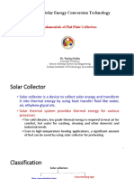 EN671: Solar Energy Conversion Technology: Fundamentals of Flat Plate Collectors