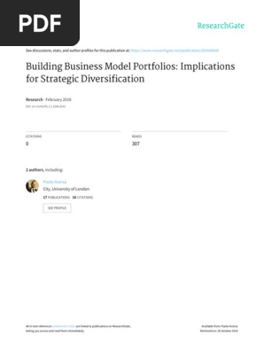 business model portfolios