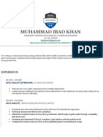 Muhammad Ibad Khan: Microsoft Certified Data Analyst / Power Bi Developer