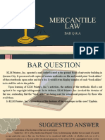 Mercantile LAW: Bar Q & A