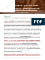 Michigan State and Local Public Health COVID-19 Standard Operating Procedures