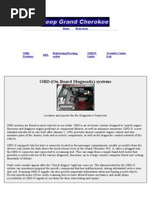 Jeep Grand Cherokee DTC Codes Guide | PDF | Vehicle Technology
