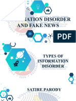 Information Disorder and Fake News