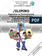 Filipino 4 Q3 Wk7 Aralin1 Paggamit Nang Wasto at Angkop Na Pangatnig