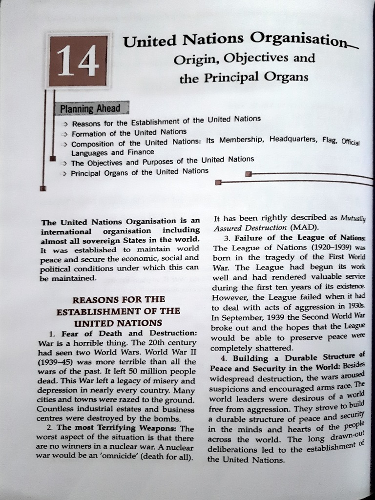 United Nations: Origin and Objectives | PDF | United Nations General ...