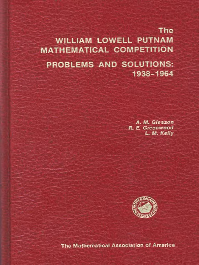 Vdoc Pub The William Lowell Putnam Mathematical Competition