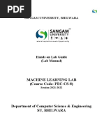 Final Lab Manual of ML BCA