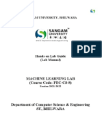 Final Lab Manual of ML BCA