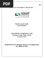 ML Final Lab Manual