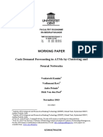 Working Paper Cash Demand Forecasting in Atms by Clustering and Neural Networks