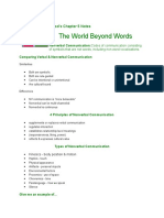 The World Beyond Words: Wood's Chapter 5 Notes