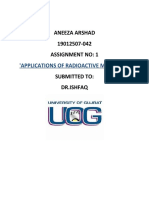 Aneeza Arshad 19012507-042 Assignment No: 1 Submitted To: DR - Ishfaq