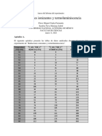 Radiaciones termoluminiscencia datos experimento