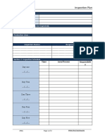 Inspection Plan: Facility/Site Inspection Type: Inspection Date: Inspection References