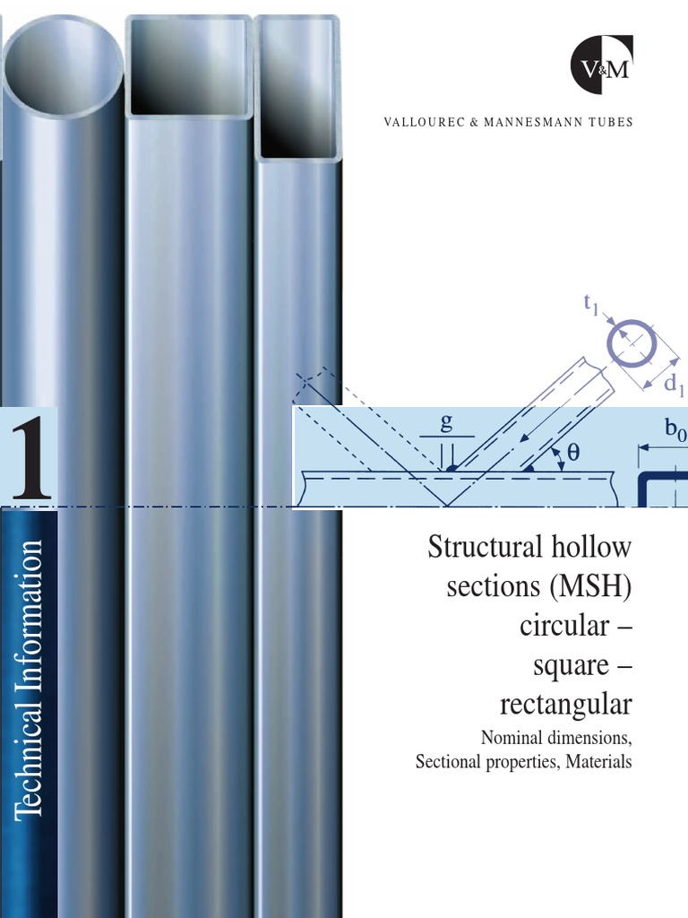 MSH Structural Hollow Sections Guide | PDF | Pipe (Fluid Conveyance ...