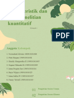 Karakteristik dan jenis penelitian kuantitatif