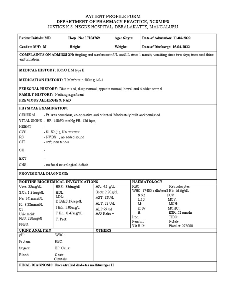Justice K.S. Hegde Hospital, Deralakatte, Mangaluru: Patient Profile ...